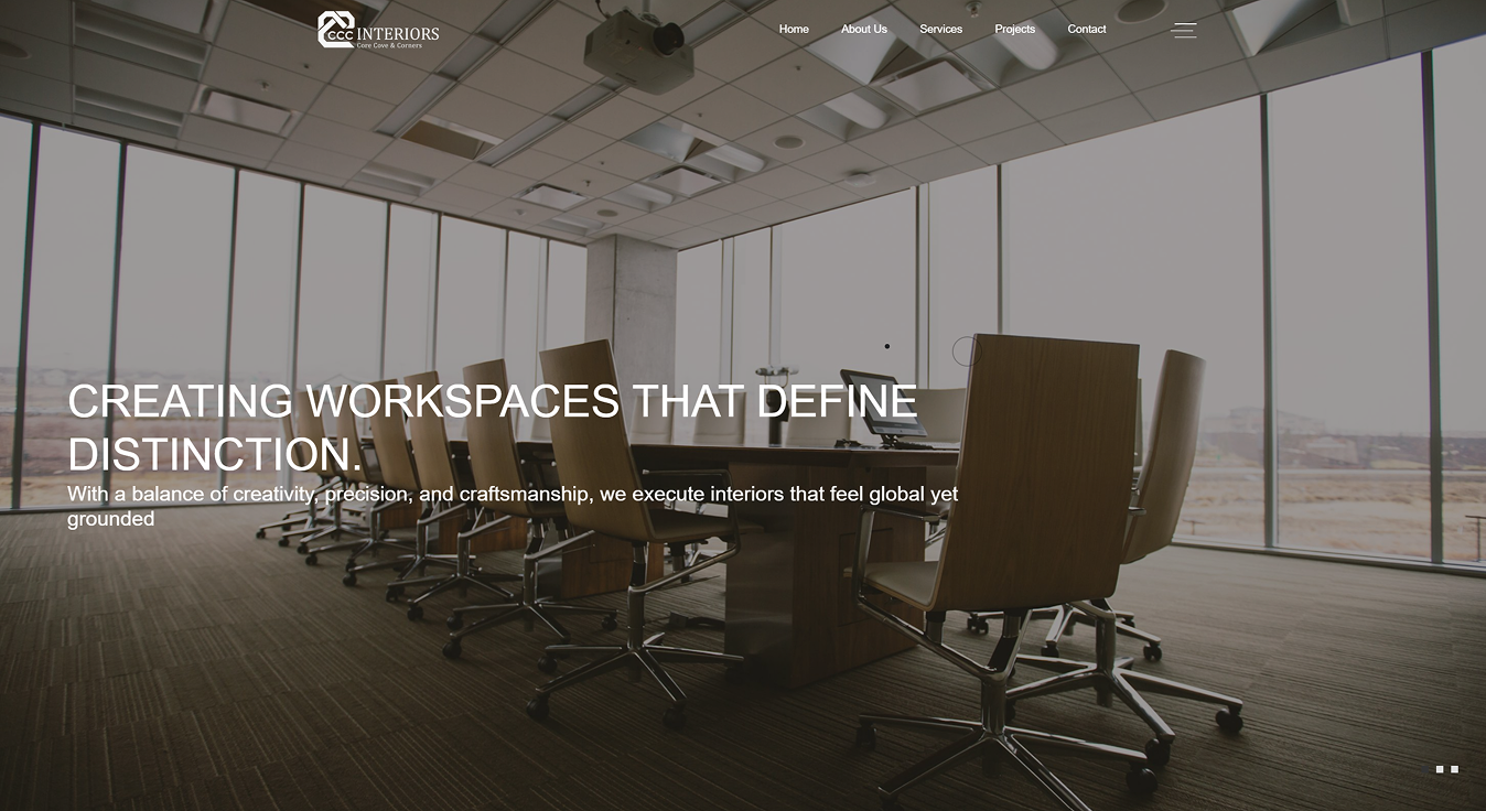 CCC Interiors website screenshot
